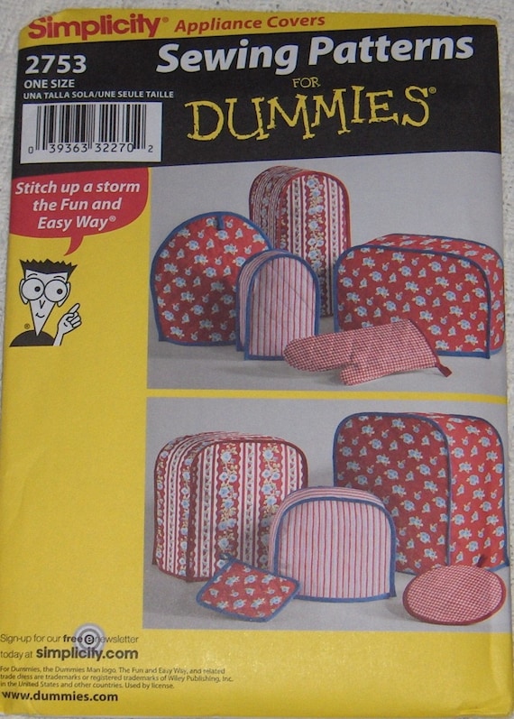 Simplicity Sewing for Dummies Appliance Covers Mitt and Hot Simplicity Sewing for Dummies Appliance Covers Mitt and Hot