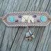 Beautiful antelope skin leather cuff bracelet with amethyst beads (SALE) was 39.00 now 29.00