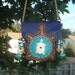 MEDICINE BAG with a hand carved bone TURTLE and lots of beads