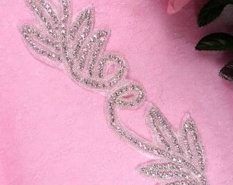 XR91 Swan Beaded Crystal Rhinestone Trim