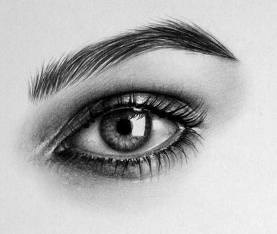 Keira Knightley Minimalism Pencil Drawing Portrait PRINT Signed by Artist
