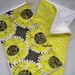 The Do Everything Cloth in Soleil in Citron - Dish Cloth - Burp Cloth - Wash Cloth - Dust Cloth - Cleaning Cloth - Ready To Ship