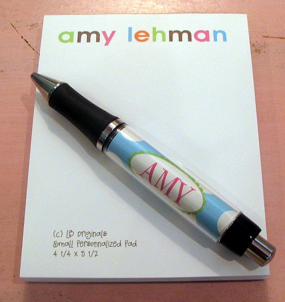 Items similar to Personalized Name Pad on Etsy