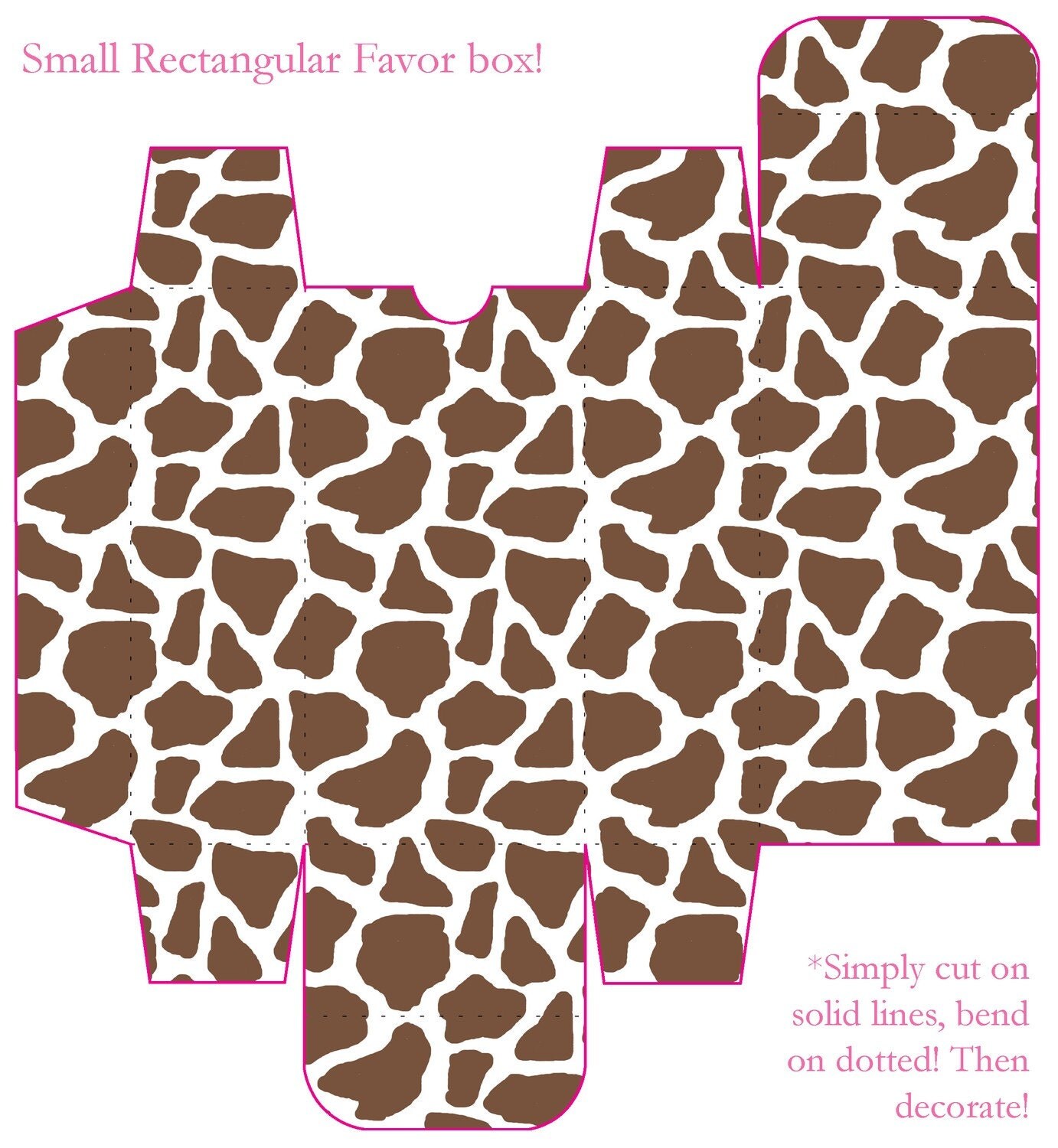 Printable Animal Print Cupcake Toppers Confetti by PARTYBOXDESIGN