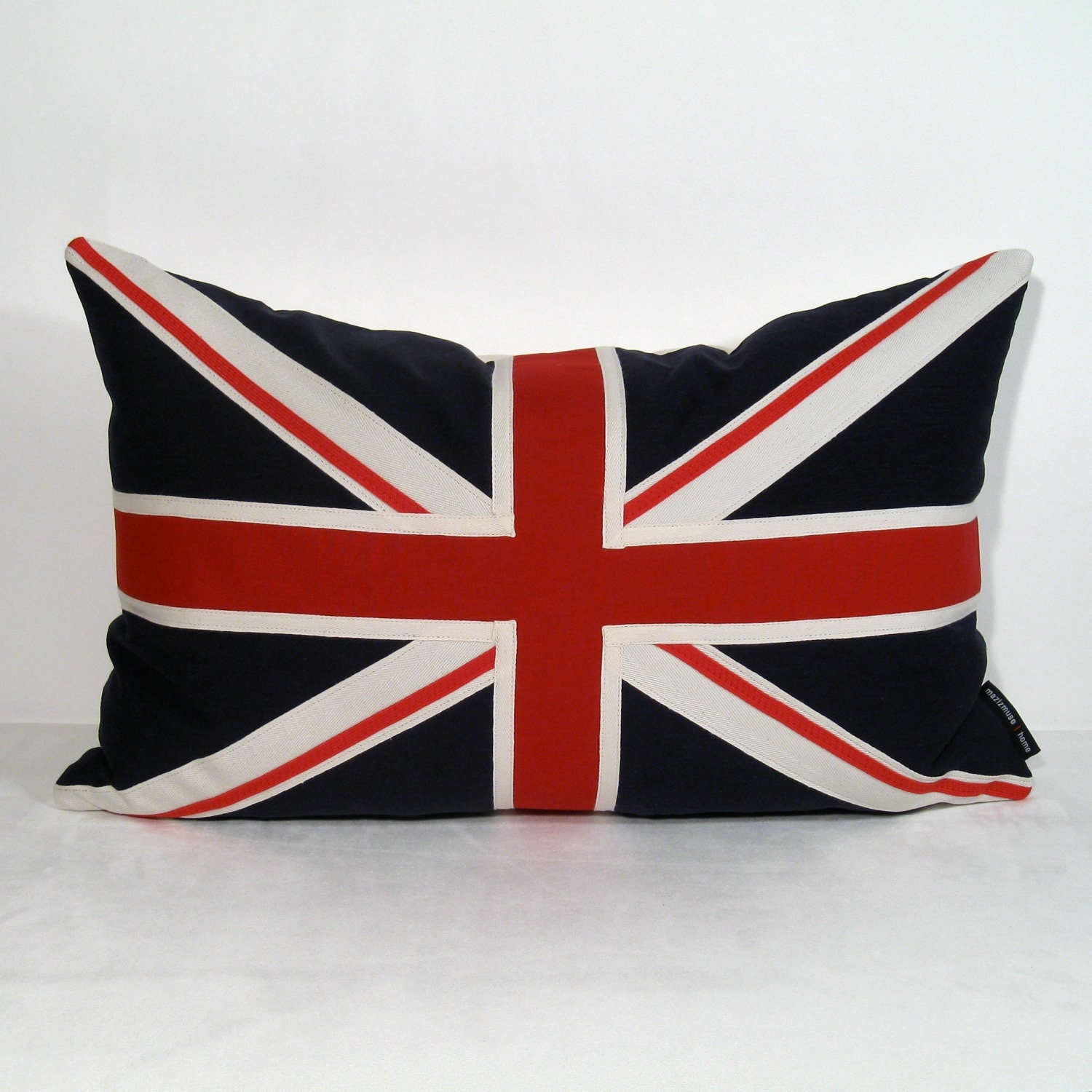 Union Jack Pillow Cover British Flag Red White Blue by Mazizmuse