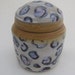 SALE Jar Lidded Lavender Leopard Spots Muddy Paws Pottery