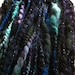 Bulky Handspun Yarn - wool and mohair, beads and sparkle - 60 yards