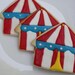 Carnival Circus Tent Cookies - Two dozen