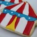 Carnival Circus Tent Cookies - Two dozen