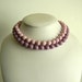 Vintage Necklace, 60s 2 Strand Beaded Choker Necklace SALE