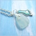 CLEARANCE-Sea Glass - Mood Changing 70's Necklace C 7124