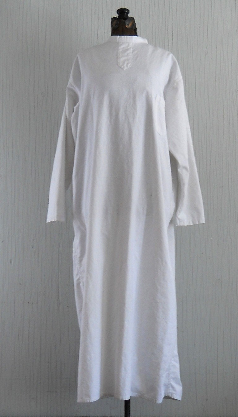 Antique White Cotton Surgical Hospital Gown