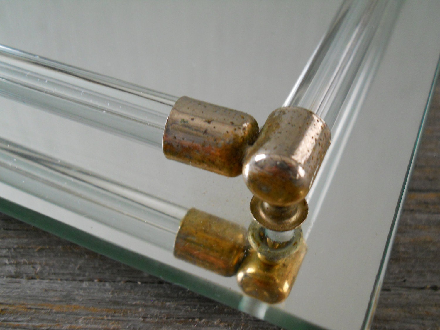 Vintage Mirror Dresser Vanity Tray