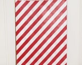 Party Favor Bags, Candy, Holiday,24 Red Candy Stripe Treat Bags ,Favor Bags, Wedding Favor Bags, Bakery Bags, Packaging, Valentines Day Il_170x135