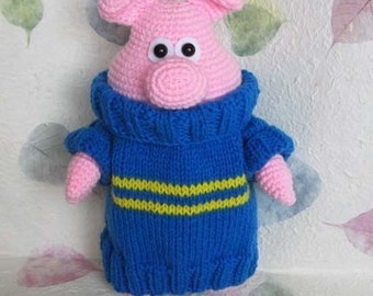 PAXTON the happy piglet 12.5 inches - PDF crochet pattern