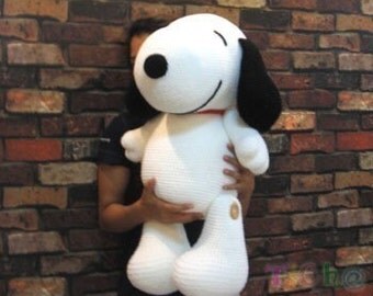 Snoopy dog 27 inches - PDF amigurumi crochet pattern