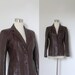 sale...Leather Jacket / 1970s Chocolate Brown Leather Blazer / Fitted (medium M)