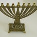 Solid brass Israel judaica vintage chanukah menorah made by "Ilan"