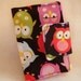 Hoot Hoot Owl Rewards Card / Business / Credit Card / Debit / Loyalty Card Mini Case Holder with Velcro Closure