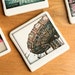 Polaroid Ceramic Coaster - Winter Carousel