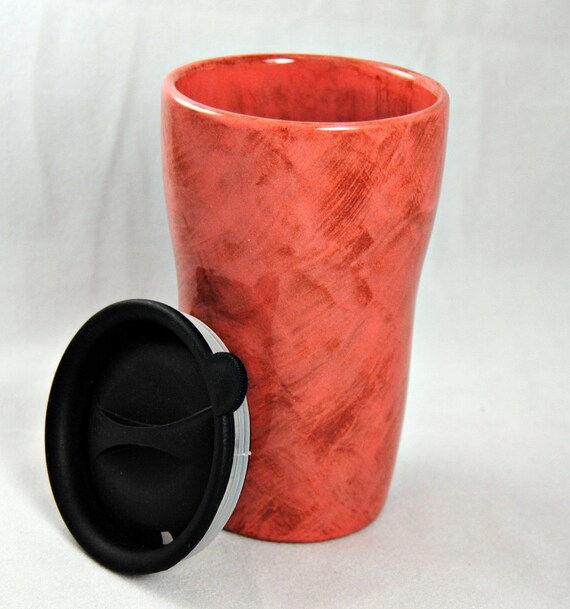 Ceramic Travel Mug /Tumbler with a lid by Hopesndreams on Etsy