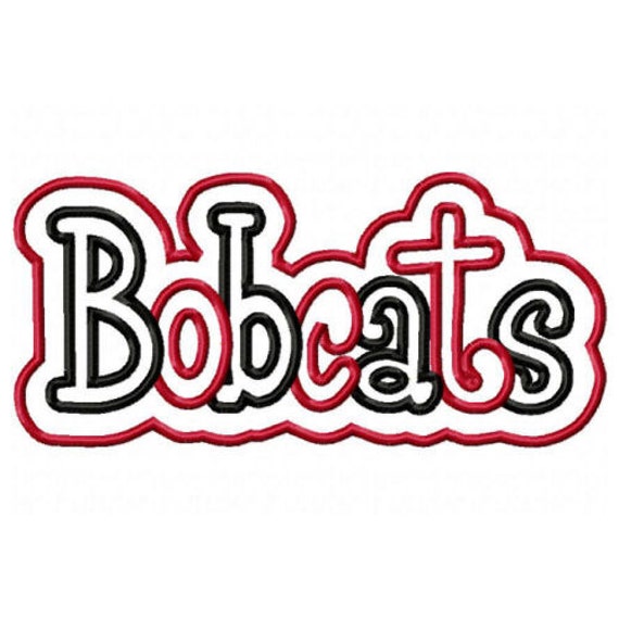 Bobcats Embroidery Machine Double Applique Design 2621 by kayelee