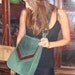 Green Recycled Leather Satchel Bag