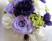 Free Shipping Wedding bouquet Bridal Silk by Rosesanddreams