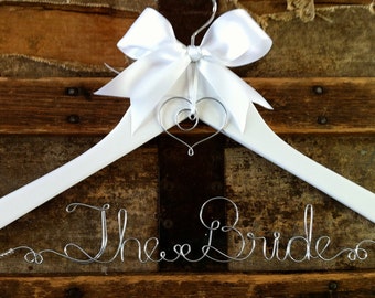 Personalized Bridal Hanger, Custom Wedding Dress Hanger, for Bride, a lovely gift for Bridesmaid or Graduate