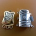 Clasps for Jewelry - Vintage 1960 Italian - perfect for any creation- 2 pieces--art.210-