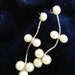 Italy 1970 vintage - silver earrings and pearls cabochons-Art.345 -