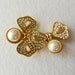 promoting marriage--Beautiful Earrings Vintage 1970 - signing CASCIO - Italian Haute Couture for the bride -Art.963 -
