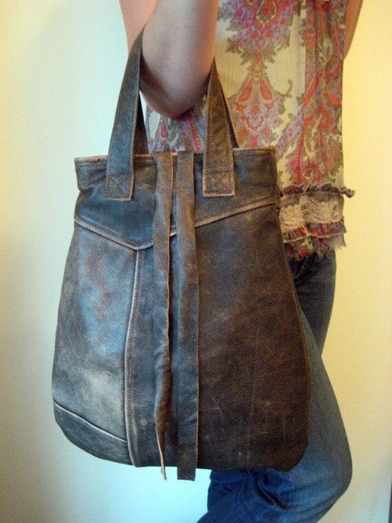 The St. Bernard Recycled Leather Bag Brown