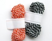 Halloween Mix Bakers Twine - Mandarin Orange and Charcoal Black - 2 packs (30 yards) Il_170x135