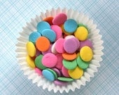 Pastel Jumbo Quins for Decorating Cupcakes, Cookies and Cakes (3 ounces) - pink, yellow, blue, lavender, white, green, orange Il_170x135