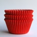 Red Cupcake Liners (50) Christmas Cupcake Liners