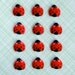 Ladybug Edible Sugar Decorations for Cupcake and Cake Decorating (48)