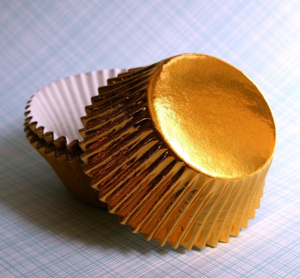 Gold Foil Cupcake Liners 45