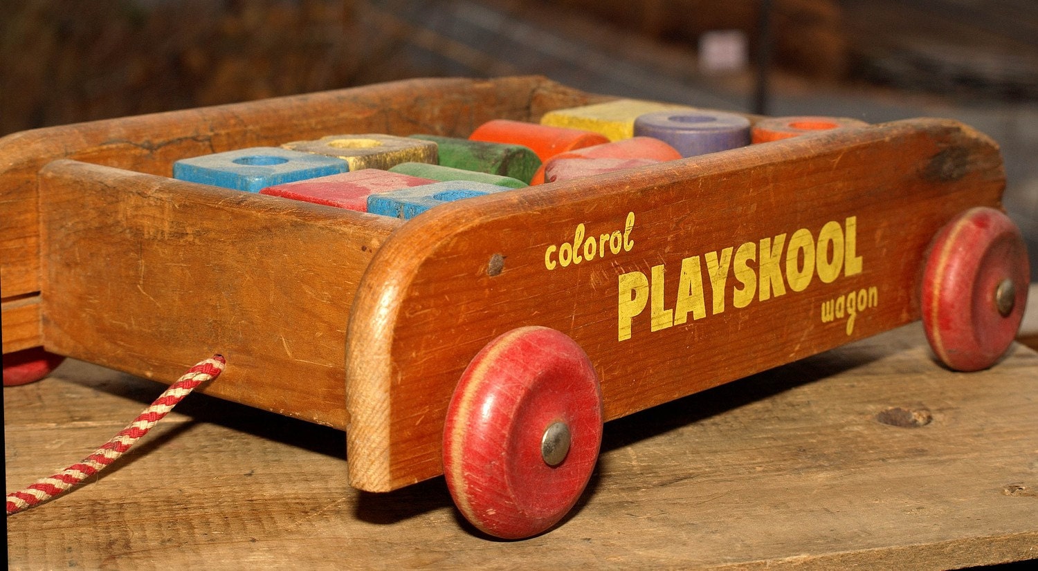 playskool wagon wooden blocks