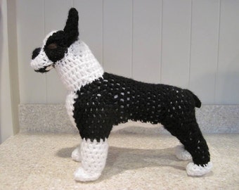 Boston Terrier Crochet Pattern - Digital Download - ENGLISH ONLY