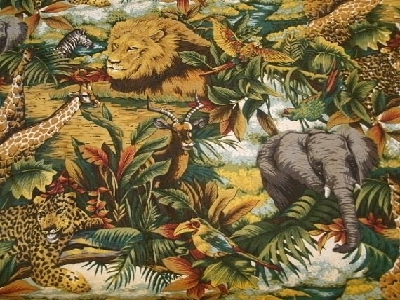 Jungle Fabric by Key2LifeTwo on Etsy