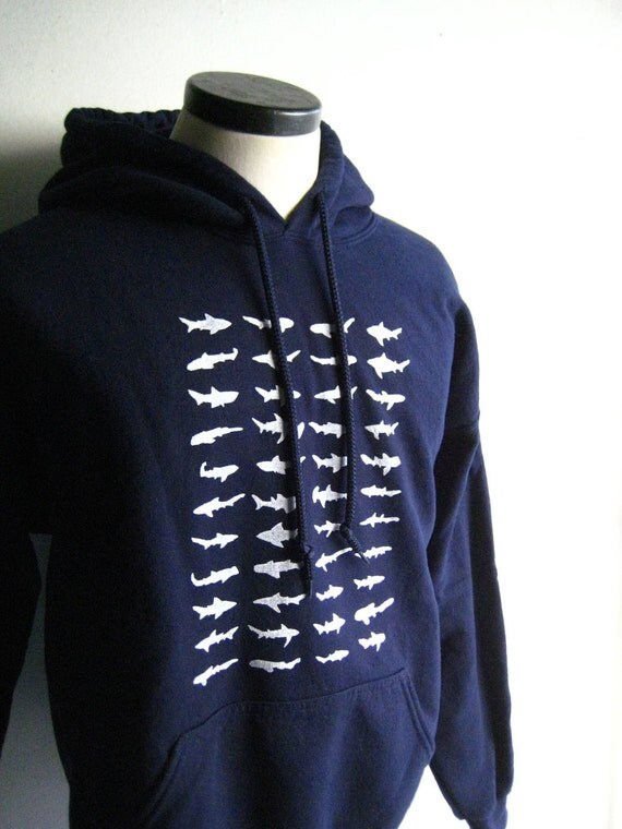 shark head infill hoodie