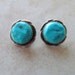 Alvina Quam Earrings Turquoise Silver