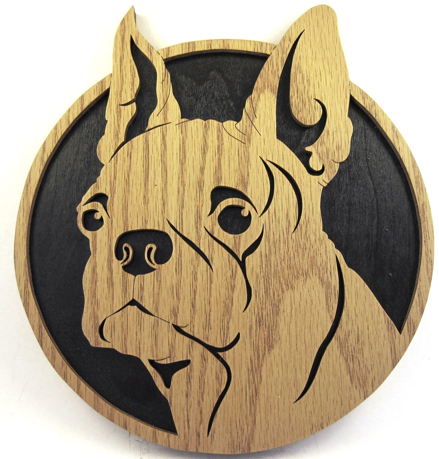 Scroll saw cut Boston Terrier7df