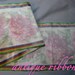 Antique ribbon Victorian era Watered Silk 6 inch pink floral B2305