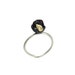 Silver Yellow Gold Leaf Raw Garnet Ring - A Cup of Garnet
