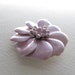 ON SALE: Purple vintage enamel flower brooch with rhinestones