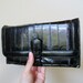 Gorgeous black eel skin wallet clutch