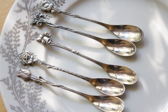 Silverware Flower Demitasse Spoons From Holland