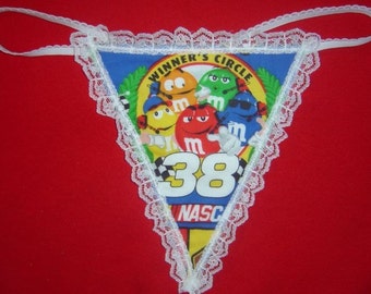 Womens NASCAR WINNERS CIRCLE 38 G-String Thong Lingerie Panty Underwear